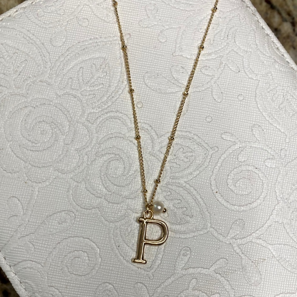 P pearl necklace
